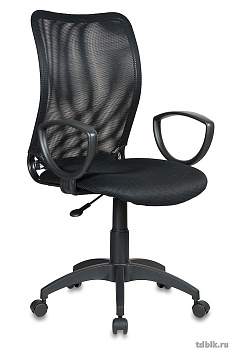 Кресло оператора Бюрократ Ch-599AXSN TW-11 (спинка сетка, сиденье ткань, цв. черный)