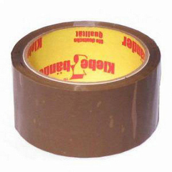Скотч цветной коричневый 50 мм *63 м, 40 мкм, Klebebander