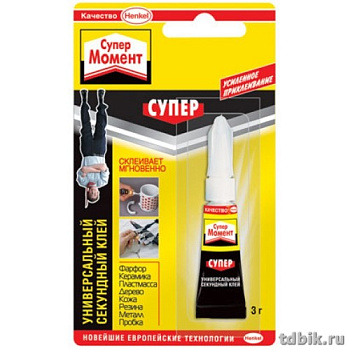 Клей универсальный супер-клей Момент 3гр.