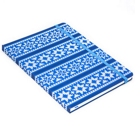Записная книжка 155*210 мм "Hand made" синяя, клетка