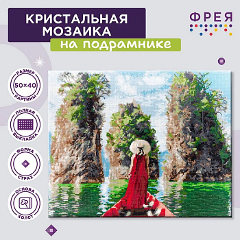 Алмазная мозаика 50*40см "Навстречу тайне" Фрея