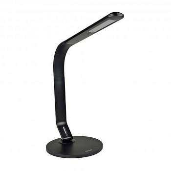 Светильник наст. Uniel 8W/5500K-Dimmer-USB, цвет черный, светодиодный