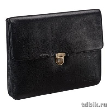 Папка "Dr.Koffer" натур. кожа 35*27*3см, черная
