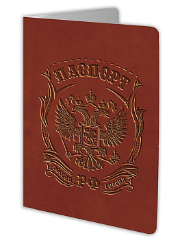 Обложка для паспорта MILAND "Кожа" ПВХ slim