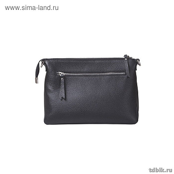 Сумка женская  D.Morelli, нат. кожа, фл.черный