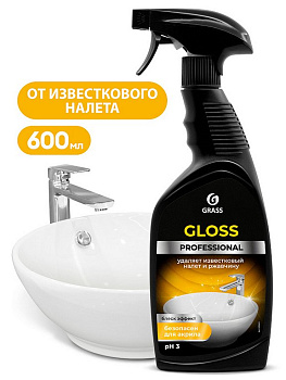 Средство от ржавчины и известкового налета  Gloss Professional, 600 мл, триггер (GRASS)