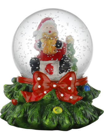 Водяной шар "Радостный Дедушка Мороз" 8*10*6.5 см