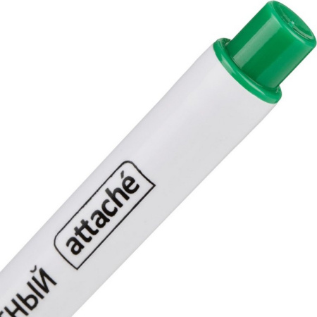 Маркер перманентный  0,5 мм Attache зелёный, супертонкий метал. наконечник