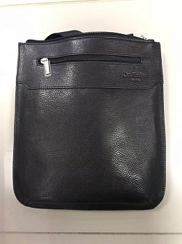 Сумка для документов Dr.Koffer 23*27*5см, нат. кожа, черный