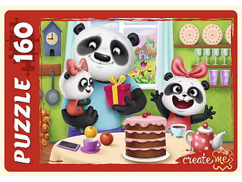 Пазлы  160 дет. "Милые Панды" Рыжий КОТ