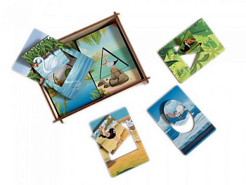 Игра обучающая  Формы Доски Сегена "Птицы" (дерево) Сибирские Игрушки