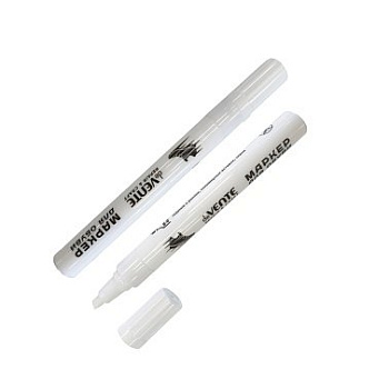 Маркер для обуви  4мм deVENTE "Master" скошенный, белый матовый