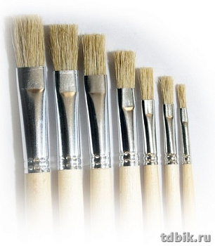 Кисть Щетина № 4 плоская оформительская ГРААЛЬ