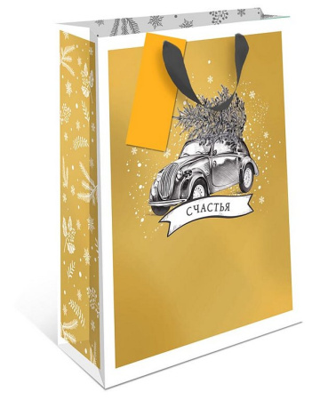 Пакет бумажный НГ 18*22см ламиниров. премиум