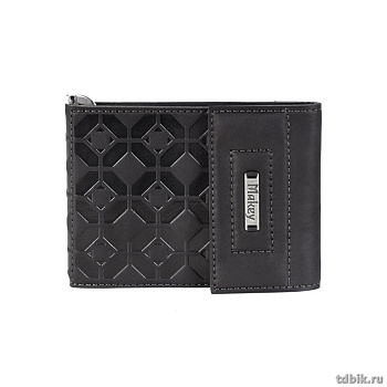 Зажим для денег 80*112мм "Макей" нат. кожа, цвет коричневый (многофункциональный)