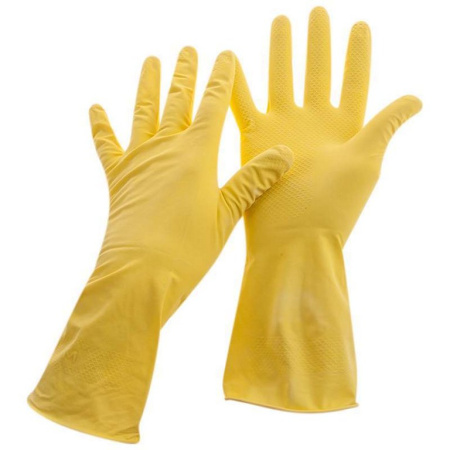 Перчатки латексные с хлопк. напылением, супер прочные OfficeClean, M