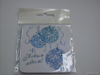 Открытка  НГ мини "Шары"