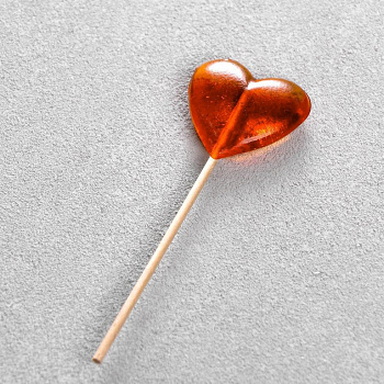 Леденец "Сердце" со вкусом клубники, 14 г