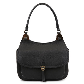 Сумка женская FABRETTI 29*23*10см, нат. кожа, черный