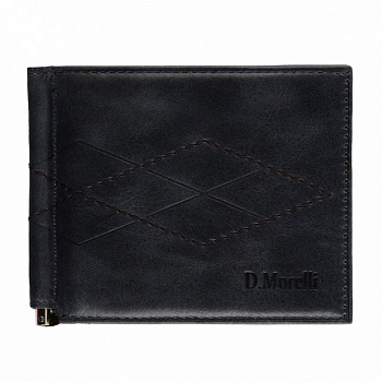 Зажим для денег D.Morelli "БОНД" нат.кожа