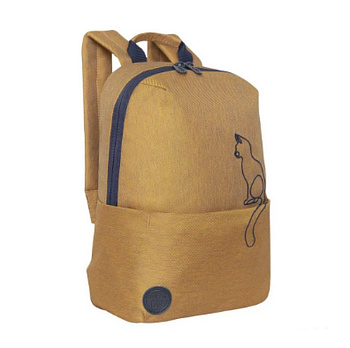 Рюкзак молодежный женский Grizzly 24*34*12 см., горчичный