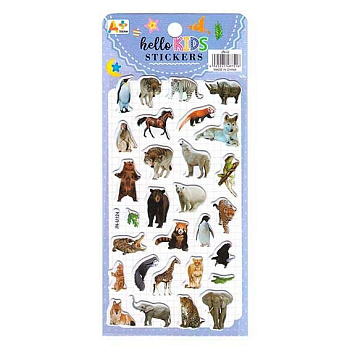 Наклейки 10 х 22 см  "Животный мир 3"