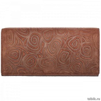 Портмоне D.Morelli женское "Тирамо-2" с отделениями для карт, нат.кожа, горчичн.