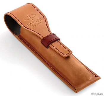 Футляр для ручки Parker нат. кожа, рыжий