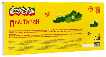 Пластилин 36 цв. 540 гр Каляка-Маляка "Классический" со стеком