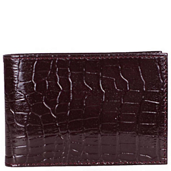 Визитница Faetano "Геккон", нат. кожа, бордо