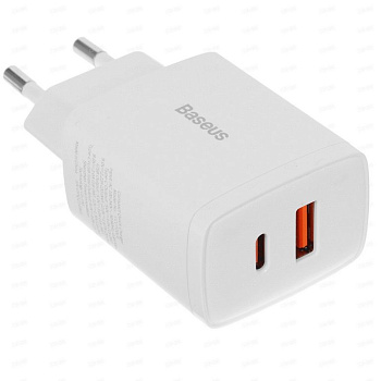 Сетевое зарядное устройство Baseus Compact Quick Charger белый