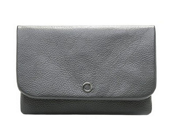 Сумка женская-клатч  D.Morelli , нат. кожа "Тефия" серая