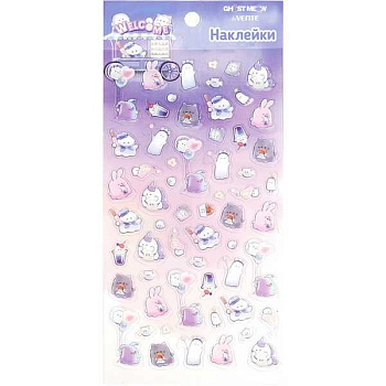 Наклейки  9 х 17,4 см "Chost Meow. Popcorn Party" deVENTE