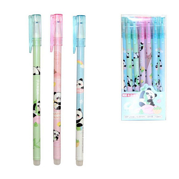 Ручка пиши-стирай гелевая "Панда" синяя 0,38мм