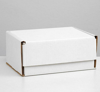 Коробка для подарков 22*16,5*10см белая