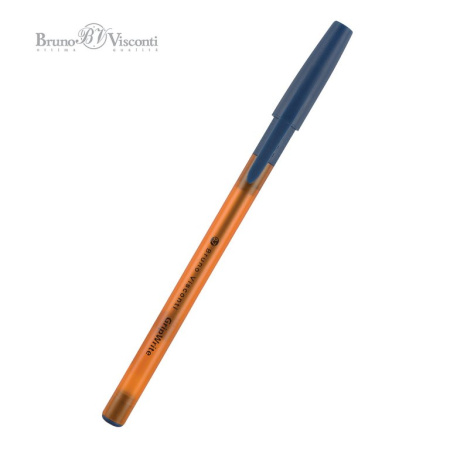 Ручка шариковая BV GripWrite "Summer" резин. упор 0,7мм синяя (линия 0,5мм) одноразовая