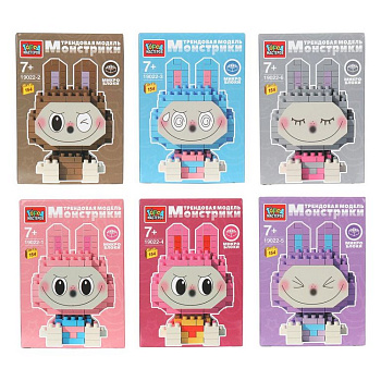 Конструктор пластиковый 154 дет. "Монстрики" Город мастеров
