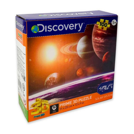 Пазл 3D картинка 100 дет. "В Космосе" 5+ Prime 3D