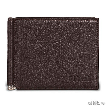 Зажим для денег D.Morelli "Texas" нат.кожа, коричневый