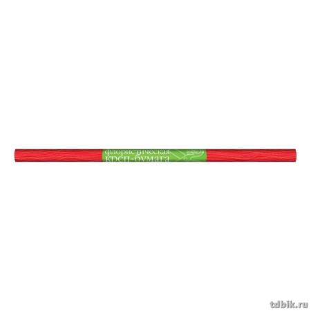 Бумага креповая флористическая 50*250 красная, 180г, Альт