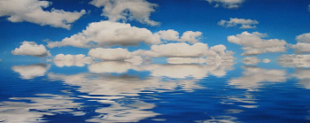 Постер на холсте 70*28см, Анастасия Черных "Бегущие по волнам"