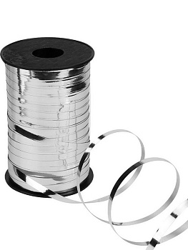 Лента упаковочная серебристая 5мм х 250м