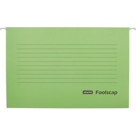 Папка подвесная Attache Foolscap 365x240 мм зеленая (5шт/уп)