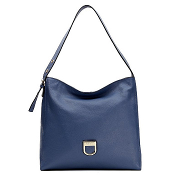 Сумка женская FABRETTI 34*31*14см, нат. кожа, синий