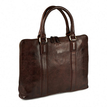 Сумка для документов Dr.Koffer 28*38*7,5см, нат. кожа, коричневая