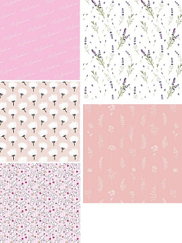 Бумага упаковочная 70*100см  в рулоне (ассорти) "В ресурсе"