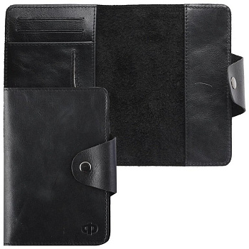 Обложка для паспорта Форсаж-9, с RFID-защитой, нат. кожа