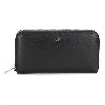Портмоне Jane's Story женское 19см, нат.кожа, черное