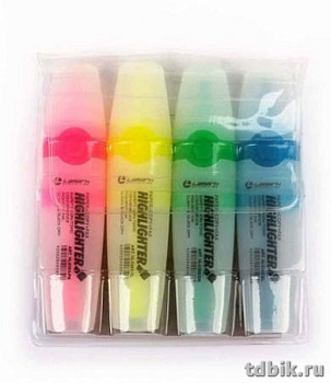 Набор текст-маркеров  4 шт Lamark  5 мм (желт, гол, розов, зелен)