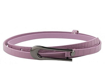 Ремень Alliance нат. кожа,  ширина 12мм, сиреневый